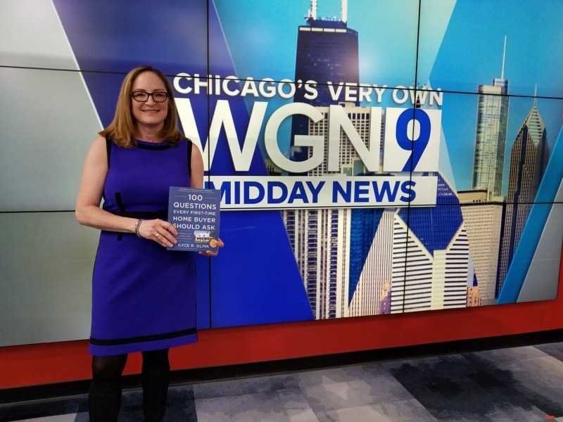 Ilyce Glink interviewed on WGN TV on her new book 100 Questions Every First-Time Home Buyer Should Ask.